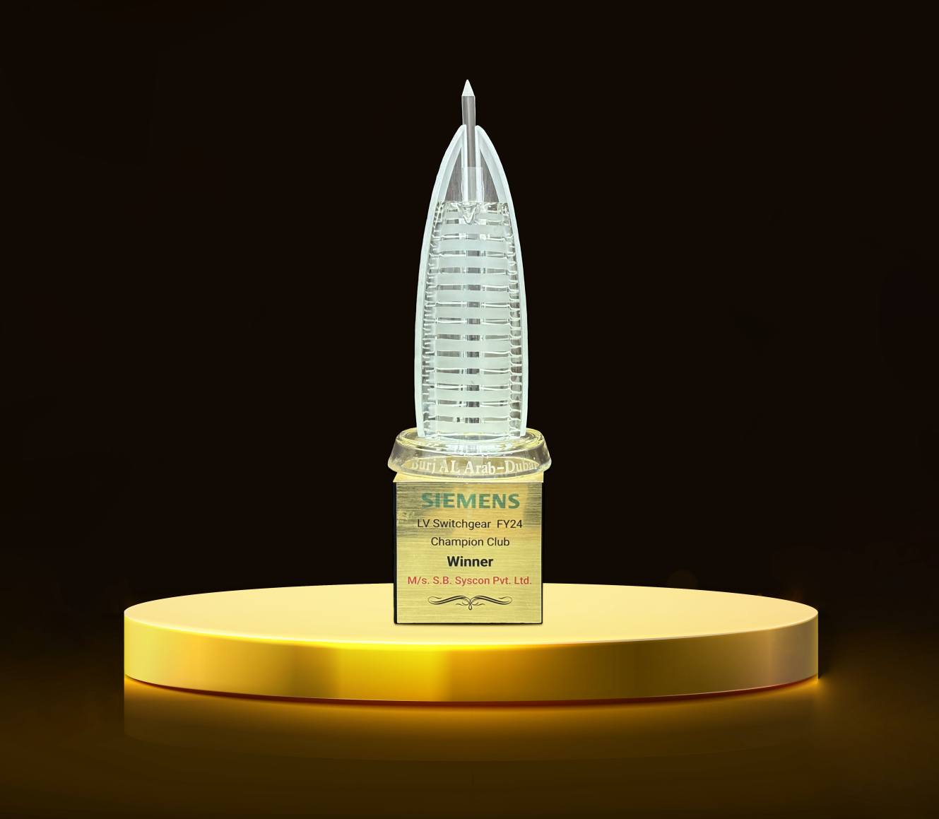 RECOGNITION FOR EXCELLENT ALL INDIA PERFORMANCE IN LV SWITCHGEAR FY 24 CHAMPIONSHIP CLUB - SIEMENS