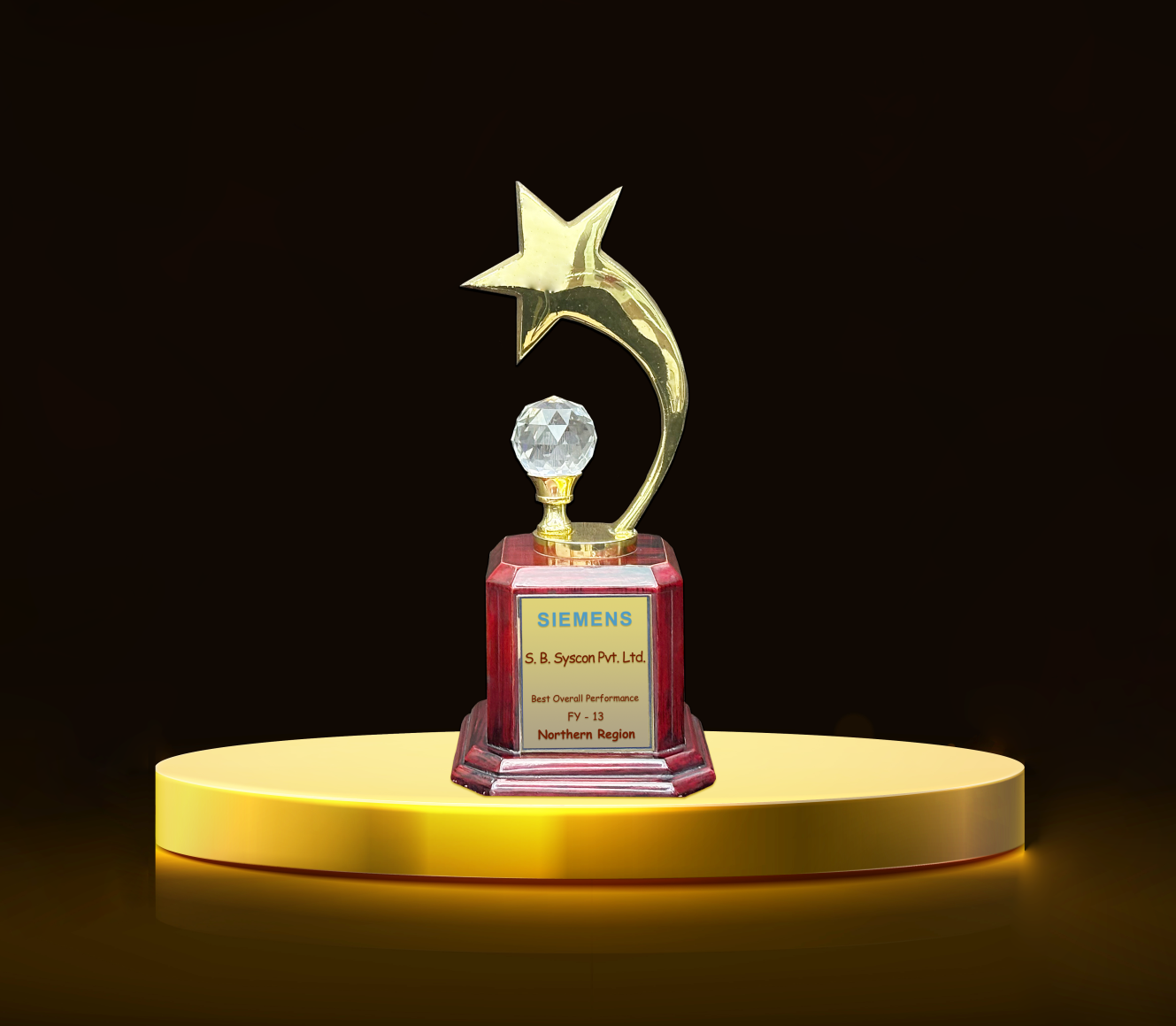 RECOGNITION FOR EXCELLENT PERFORMANCE IN BEST OVERALL PERFORMANCE IN NORTH INDIA - SIEMENS