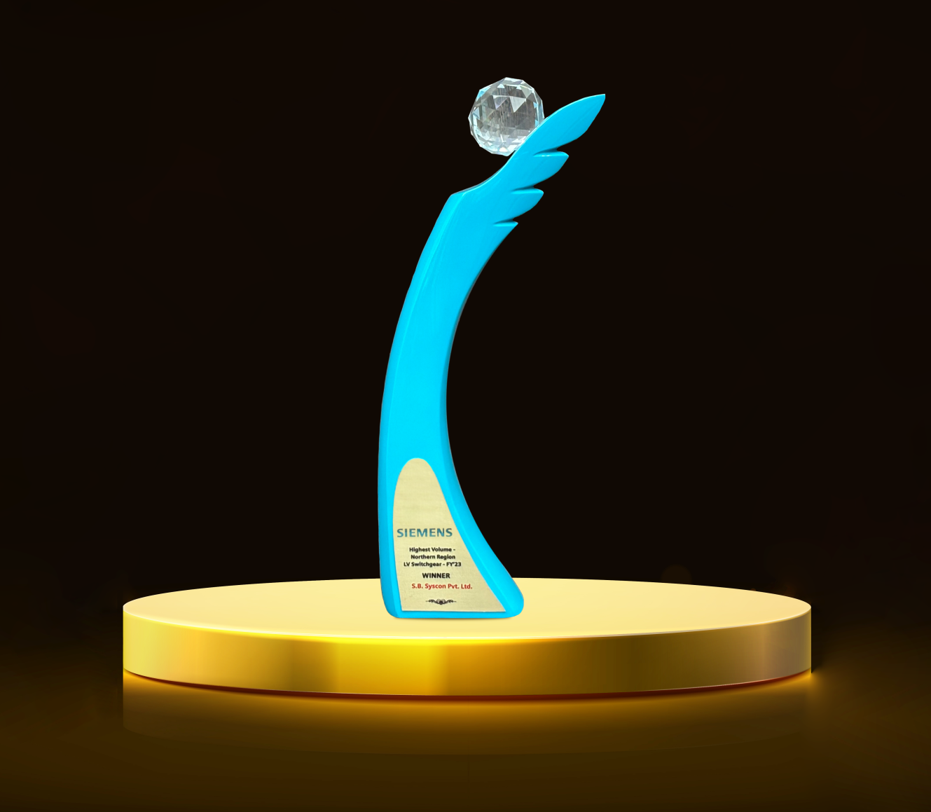 RECOGNITION FOR ACHIEVING HIGHEST VOLUME - NORTHERN REGION LV SWITCHGEAR - SIEMENS