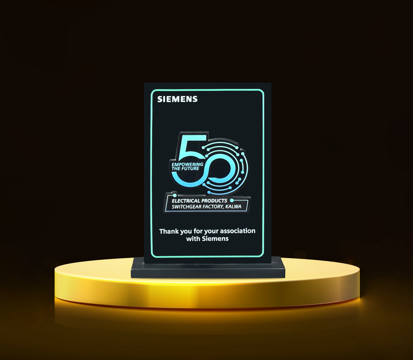 RECOGNITION FOR PARTICIPATION IN 50 YEARS CELEBRATION OF SIEMENS INDIA FACTORY - SIEMENS